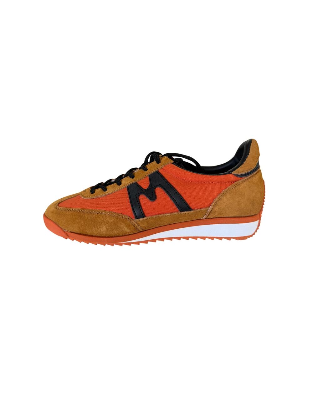 Karhu ChampionAir Sneakers Jaffa Orange Black Suede Nylon Retro Running NIB